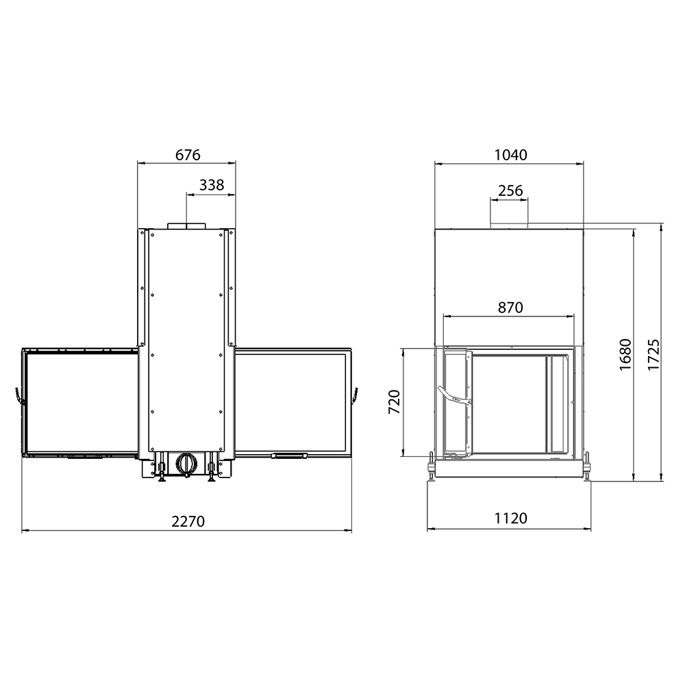 stav-double900bw-r Каминная топка STAV DF 900